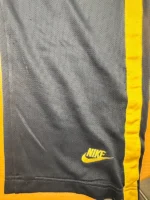 Nike Trainingshose Sporthose mit gelben Streifen Anthrazit M – Bild 5