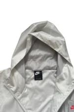 Nike Air Windbreaker Jacke Vintage Style Weiß Grau Gr. L – Bild 3