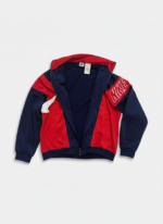 Nike Trainingsjacke Vintage Farbblock Dunkelblau L – Bild 2
