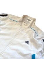 Vintage Adidas Trainingsjacke / Track Jacket Weiß Blau Gr. XL – Bild 2