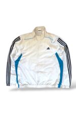 Vintage Adidas Trainingsjacke / Track Jacket Weiß Blau Gr. XL