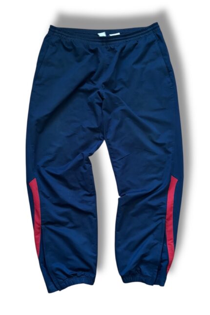 Vintage Nike Trainingshose / Track Pants Navy Blau Rot Gr. XL