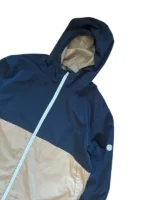 Windbreaker Übergangsjacke Blau Beige Gr. XXL (fällt wie XL aus) – Bild 2
