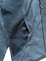 Vintage Adidas Fleece Jacke Dunkelgrau Gr. M – Bild 5