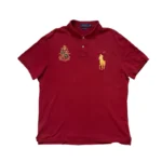 Polo Ralph Lauren Poloshirt Rot Wappen Big Pony Gr. XL (Slim Fit)