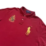 Polo Ralph Lauren Poloshirt Rot Wappen Big Pony Gr. XL (Slim Fit) – Bild 2