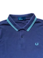 Fred Perry Poloshirt Longsleeve Lila Mint Twin Tipped Gr. M – Bild 3