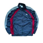 Adidas Y2K Vintage Trainingsjacke Track Jacket Dunkelblau Rot Gr. M