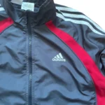 Adidas Y2K Vintage Trainingsjacke Track Jacket Dunkelblau Rot Gr. M – Bild 3
