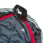 Adidas Y2K Vintage Trainingsjacke Track Jacket Dunkelblau Rot Gr. M – Bild 2