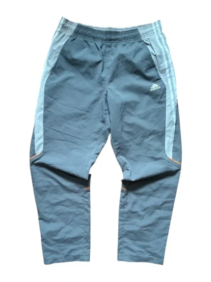 Y2K Vintage Adidas Track Pants | Baggy Trainingshose M | Grau Gorpcore