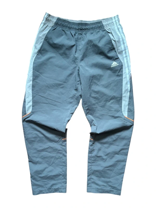 Y2K Vintage Adidas Track Pants | Baggy Trainingshose M | Grau Gorpcore