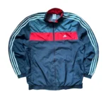 Y2K Vintage Adidas Track Jacket | Monogram Print L | 90s Trainingsjacke