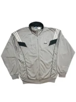 Vintage 90s Adidas Track Jacket | Big Back Logo | Silber Grau L