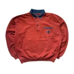 Vintage Hugo Boss Polo-Sweater | Boxy Fit L/XL | 90s Rot