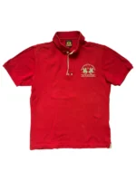 La Martina Polo Shirt M Rot Tradicion Del Polo Argentino Vintage Stickerei Equestrian