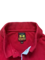 La Martina Polo Shirt M Rot Tradicion Del Polo Argentino Vintage Stickerei Equestrian – Bild 3