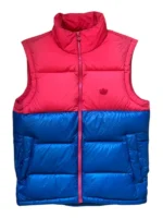 Adidas Originals Daunenweste Puffer Vest Colorblock Rot Blau Gr. M