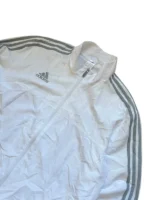 Adidas Trainingsjacke Windbreaker Sportjacke Weiß Grau Gr. XL – Bild 2