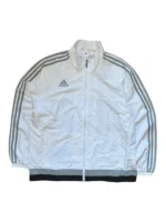 Adidas Trainingsjacke Windbreaker Sportjacke Weiß Grau Gr. XL
