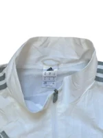 Adidas Trainingsjacke Windbreaker Sportjacke Weiß Grau Gr. XL – Bild 3