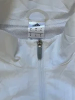 Adidas Trainingsjacke Windbreaker Sportjacke Weiß Grau Gr. XL – Bild 4