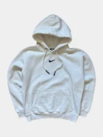 Nike Center Swoosh Hoodie Weiß Gr. M Boxy Y2K Streetwear