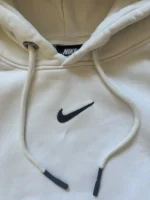 Nike Center Swoosh Hoodie Weiß Gr. M Boxy Y2K Streetwear – Bild 3