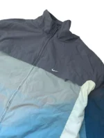 Nike Trainingsjacke | Windbreaker Style | Größe L | Grau | 2000er Y2K – Bild 2