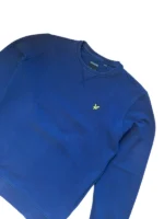 Lyle & Scott Knit | Pullover | Größe M | Dunkelblau | Basic – Bild 2