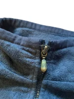 Adidas Jacke | Fleece | Größe M | Dunkelblau | Vintage – Bild 3