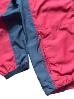 Nike Windbreaker Trainingsjacke | 90s Y2K Vintage | Größe L | Rot/Navy | Trackjacket Veste – Bild 4