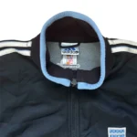 Adidas Trainingsjacke | Y2K Vintage | Größe D6 (L) | Dunkelblau/Hellblau | Trackjacket Retro Zipper – Bild 3