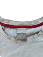 Nike Tank Top Muscle Shirt | Y2K Vintage | Größe XL | Hellgrau/Rot | Sleeveless Diagonal Retro – Bild 3