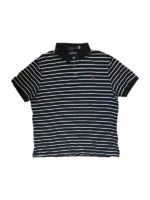 Polo Ralph Lauren Poloshirt | Old Money | Größe XL | Navy/Weiß | Striped Polo Hemd Custom Slim Fit
