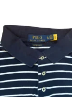 Polo Ralph Lauren Poloshirt | Old Money | Größe XL | Navy/Weiß | Striped Polo Hemd Custom Slim Fit – Bild 3