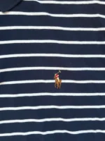 Polo Ralph Lauren Poloshirt | Old Money | Größe XL | Navy/Weiß | Striped Polo Hemd Custom Slim Fit – Bild 4