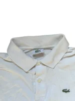 Lacoste Langarm Poloshirt | Old Money Vintage | Größe L (5) | Weiß | Longsleeve Polo Hemd Piqué – Bild 3