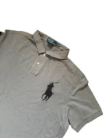 Polo Ralph Lauren Poloshirt Big Pony | Old Money | Größe XL | Beige/Schwarz | Polo Hemd Custom Fit – Bild 2