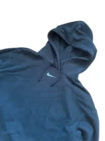 Nike Center Swoosh Hoodie | Y2K Streetwear | Größe M | Schwarz | Pullover Boxy Vintage – Bild 2