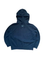 Nike Center Swoosh Hoodie | Y2K Streetwear | Größe M | Schwarz | Pullover Boxy Vintage