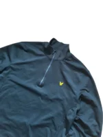 Lyle & Scott /4 Zip Sweatshirt | Casual | Größe L | Navy Blau | Pull Marine – Bild 2