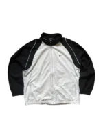 Nike Vintage Track Jacket | Grey Tag Y2K | Größe XL | Schwarz/Weiß | Trainingsjacke Retro