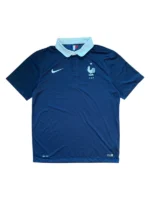 Nike FFF Frankreich Polo Jersey | World Cup 204 | Größe L | Navy Blau | France Shirt