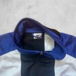 Nike Trainingsjacke | Vintage 90s Y2K | Größe M | Schwarz Blau Weiß – Bild 4
