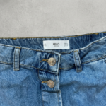 Mango Midi-Jeansrock | Vintage Style | Größe S | Mittelblau – Bild 2