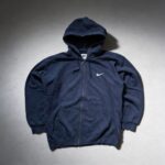 Nike Zip Hoodie | Vintage Y2K | Größe M | Navy
