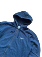 Nike Zip Hoodie | Vintage Y2K | Größe M | Navy – Bild 3
