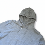 Nike Hoodie Center Swoosh | Y2K Style | Größe M | Grau meliert – Bild 2