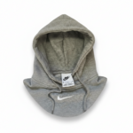 Nike Hoodie Center Swoosh | Y2K Style | Größe M | Grau meliert – Bild 4